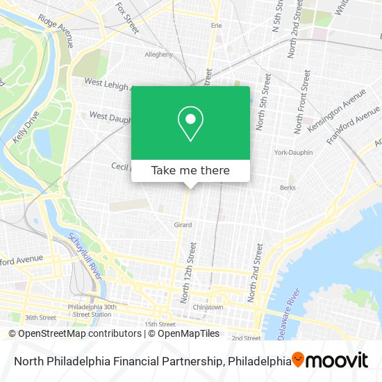 North Philadelphia Financial Partnership map