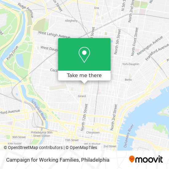 Campaign for Working Families map