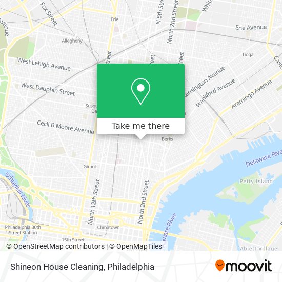 Shineon House Cleaning map