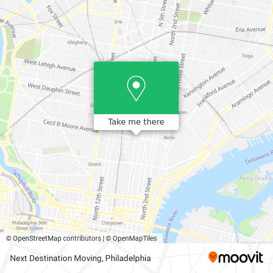 Mapa de Next Destination Moving