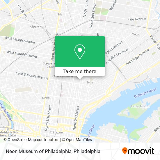 Neon Museum of Philadelphia map