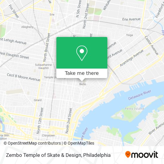 Zembo Temple of Skate & Design map