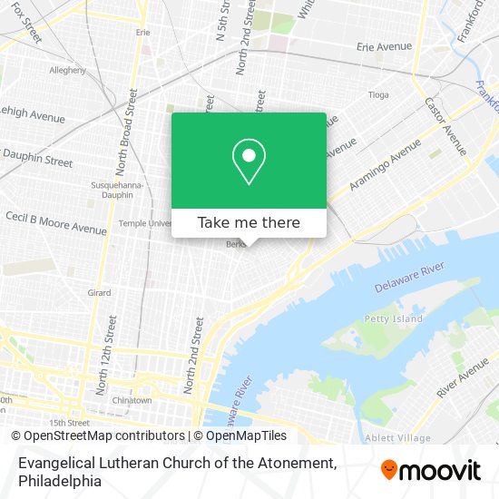 Evangelical Lutheran Church of the Atonement map