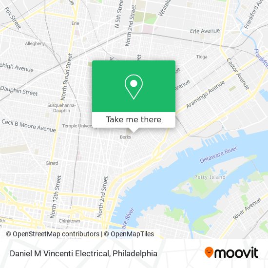Mapa de Daniel M Vincenti Electrical