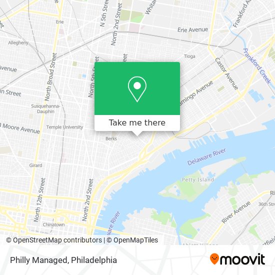 Philly Managed map