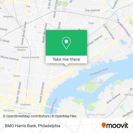 BMO Harris Bank map