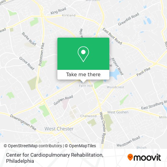 Center for Cardiopulmonary Rehabilitation map