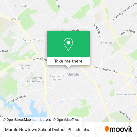 Mapa de Marple Newtown School District