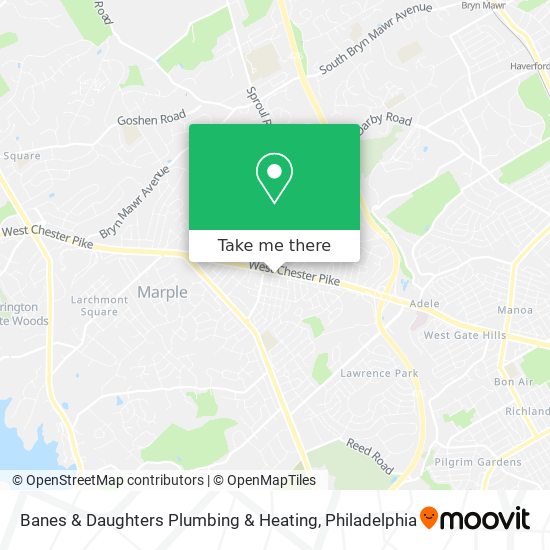 Banes & Daughters Plumbing & Heating map