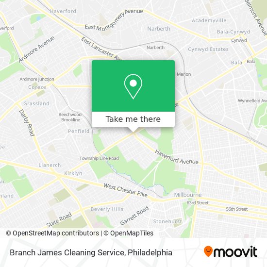 Mapa de Branch James Cleaning Service