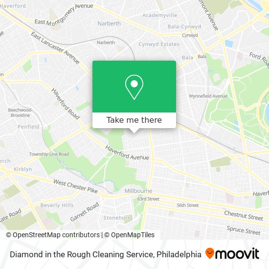 Diamond in the Rough Cleaning Service map