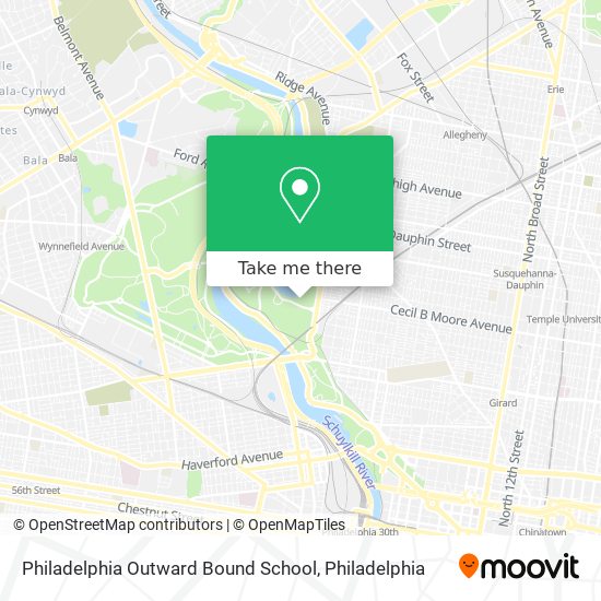 Mapa de Philadelphia Outward Bound School