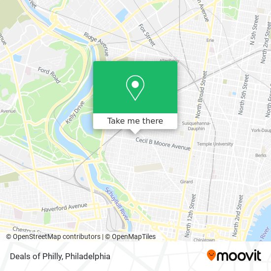 Deals of Philly map