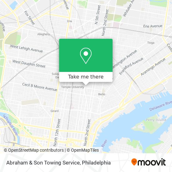 Mapa de Abraham & Son Towing Service