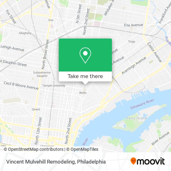 Mapa de Vincent Mulvehill Remodeling