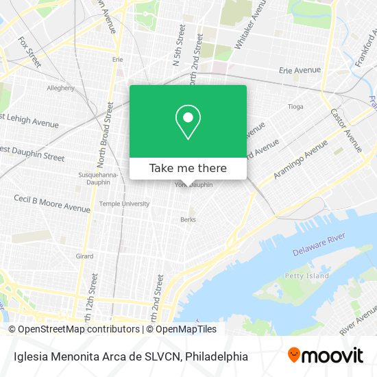 Mapa de Iglesia Menonita Arca de SLVCN