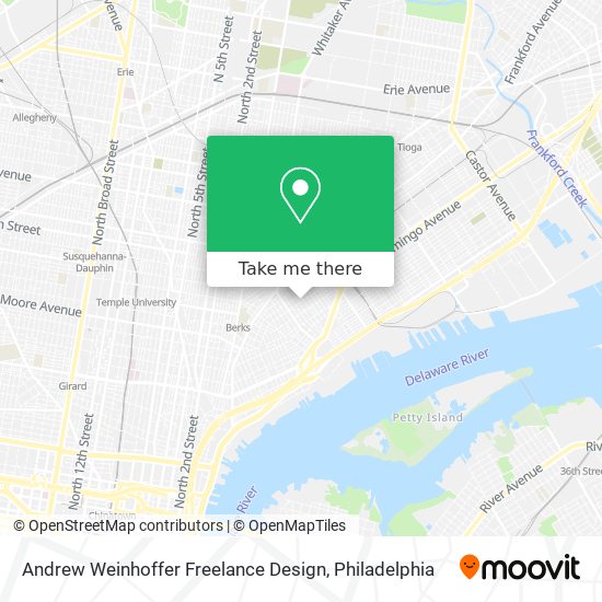 Andrew Weinhoffer Freelance Design map