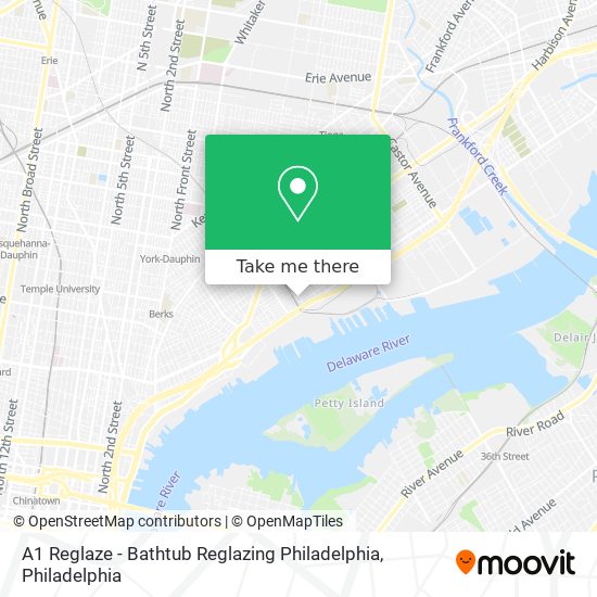 Mapa de A1 Reglaze - Bathtub Reglazing Philadelphia