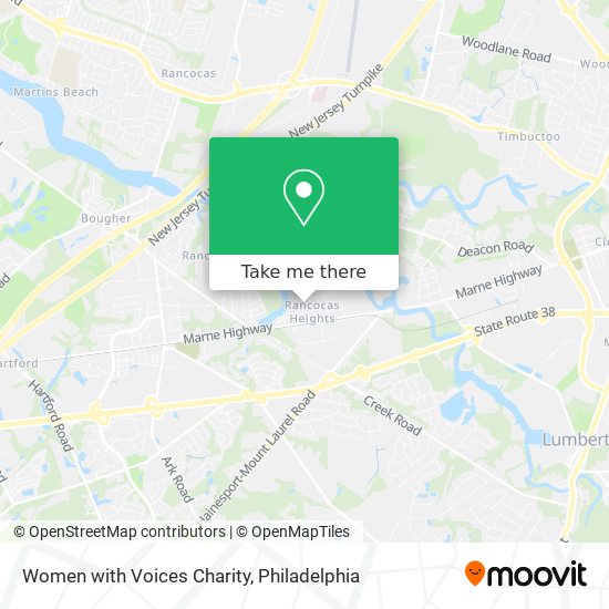 Women with Voices Charity map