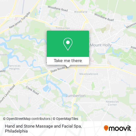 Hand and Stone Massage and Facial Spa map