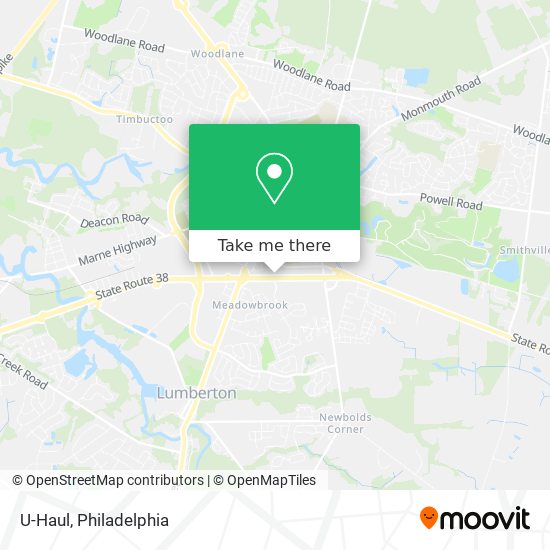 U-Haul map