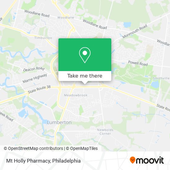Mt Holly Pharmacy map
