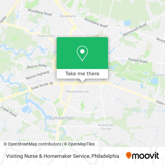 Visiting Nurse & Homemaker Service map