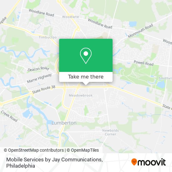 Mobile Services by Jay Communications map