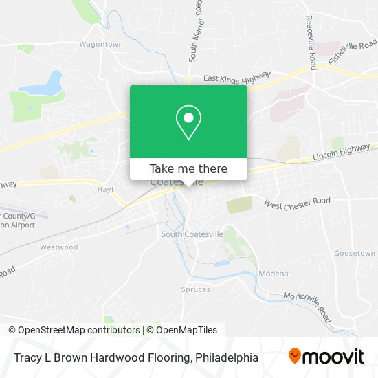 Mapa de Tracy L Brown Hardwood Flooring