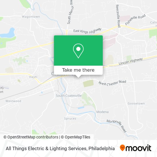 All Things Electric & Lighting Services map
