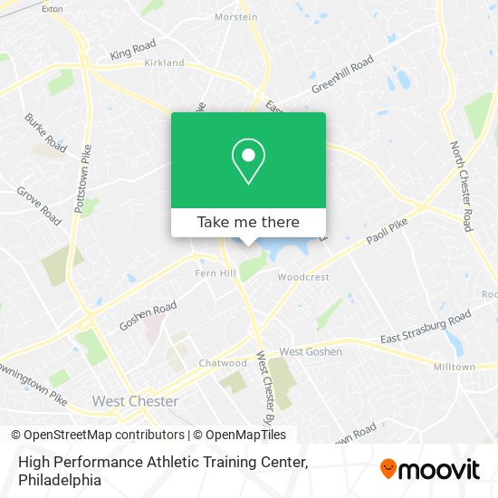 High Performance Athletic Training Center map