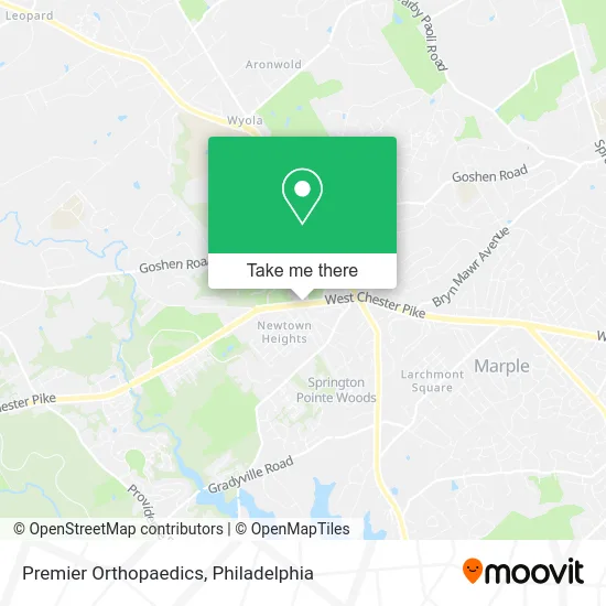 Premier Orthopaedics map