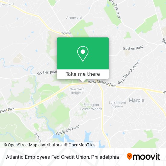 Atlantic Employees Fed Credit Union map