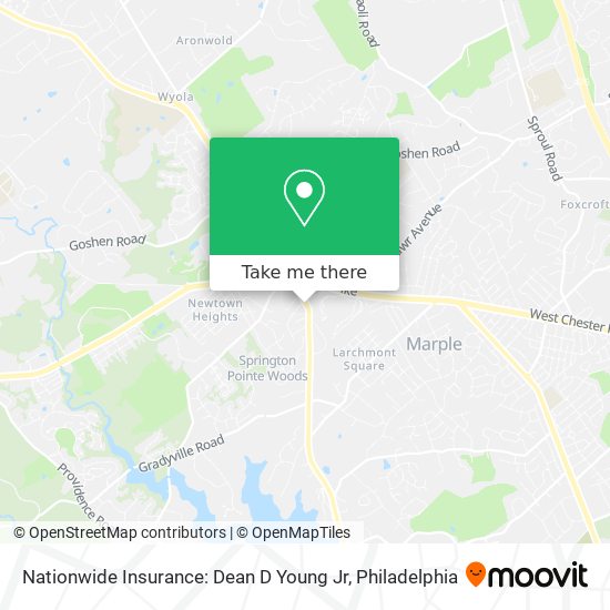 Nationwide Insurance: Dean D Young Jr map