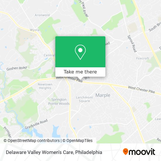 Mapa de Delaware Valley Women's Care