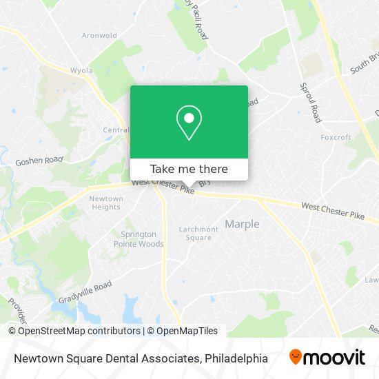 Mapa de Newtown Square Dental Associates