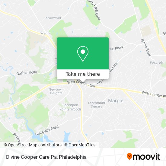 Divine Cooper Care Pa map