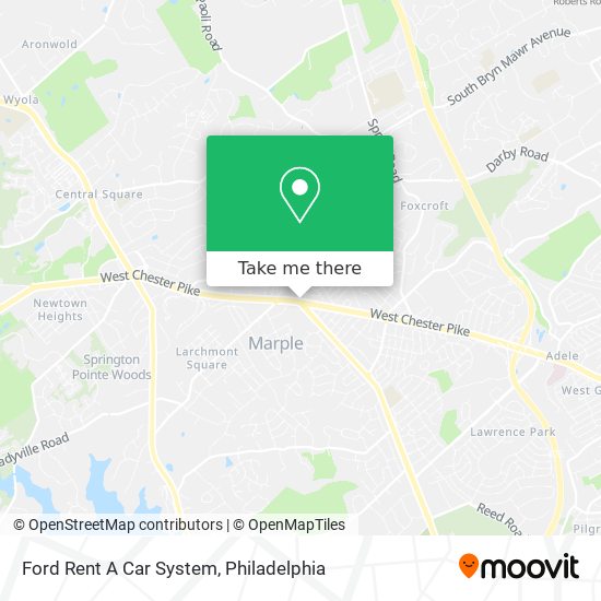 Mapa de Ford Rent A Car System