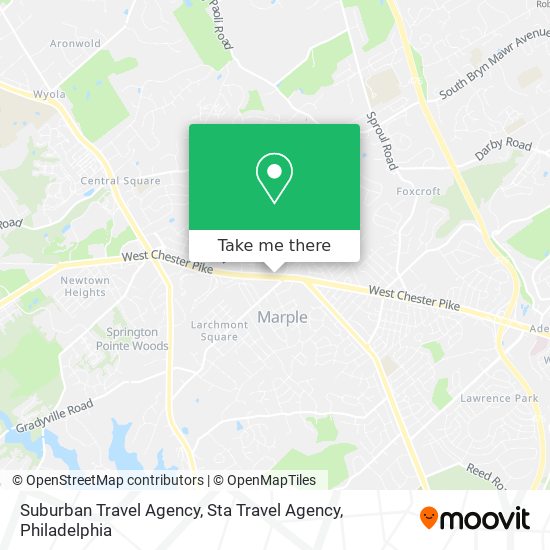 Suburban Travel Agency, Sta Travel Agency map