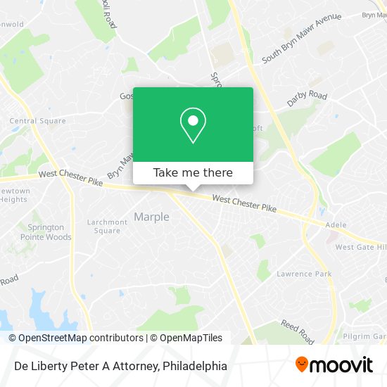 De Liberty Peter A Attorney map