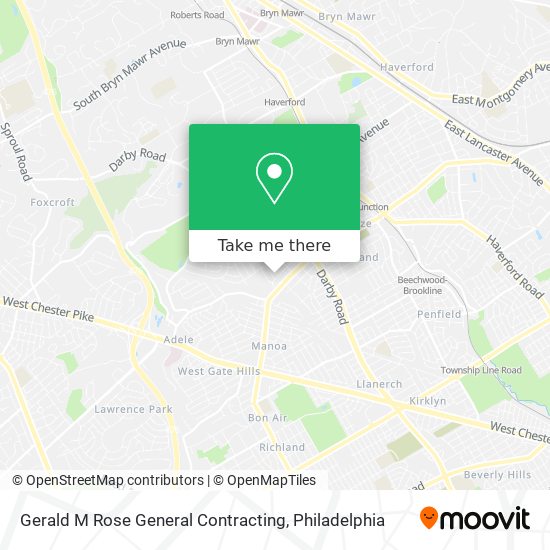 Mapa de Gerald M Rose General Contracting