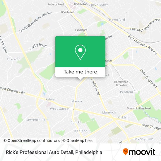 Rick's Professional Auto Detail map