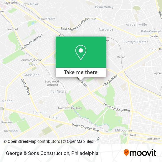 George & Sons Construction map