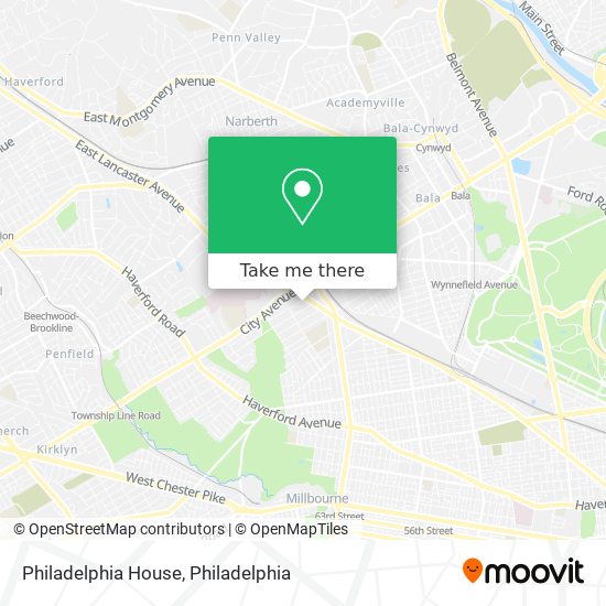 Mapa de Philadelphia House