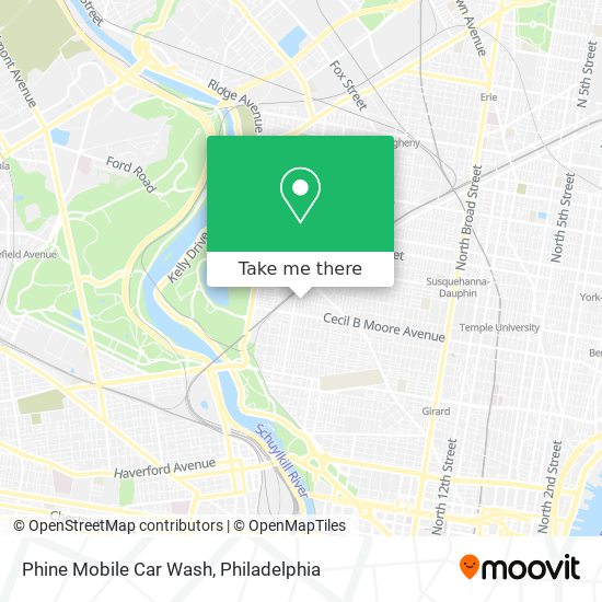 Phine Mobile Car Wash map