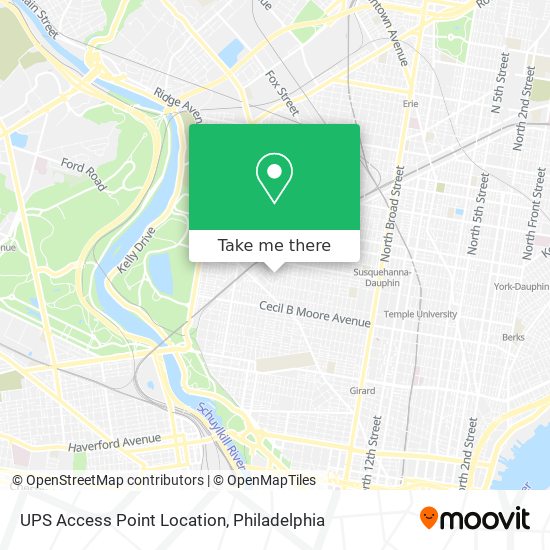 UPS Access Point Location map