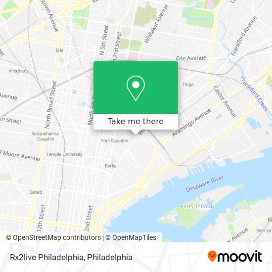Rx2live Philadelphia map
