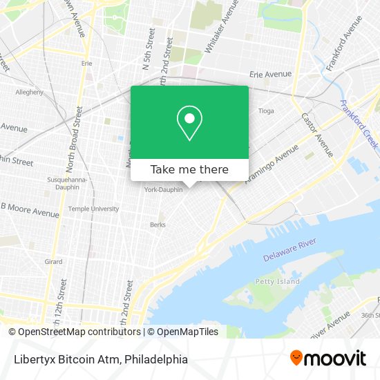 Mapa de Libertyx Bitcoin Atm