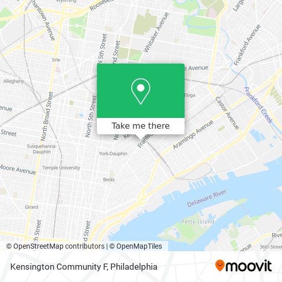 Kensington Community F map