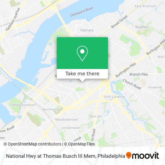 Mapa de National Hwy at Thomas Busch III Mem